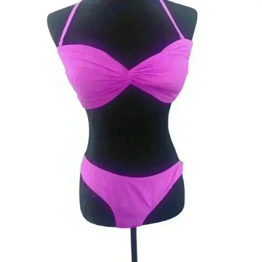 Atmosphere Swim Womens Purple Bikini 12